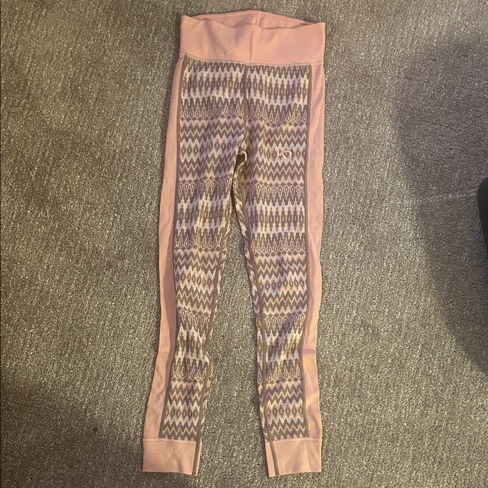 Kari Traa Pink and Gray Leggings